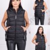 Vesta usoara de dama cu gluga-negru cod 801
