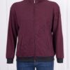 Cardigan maxi sport-elegant din material gros-bordo cod 174/178-1