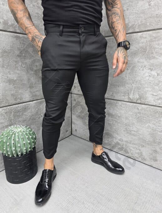 Pantalon elegant pentru barbati/30-46/-negru cod 2072