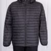 Geaca usoara maxi pentru barbati cu gluga/9XL-13XL/-negru cod 813