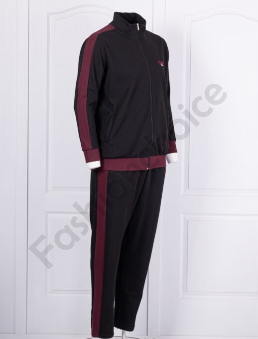 Compleu maxi sport cu inscris brodat New York-negru cod 24524
