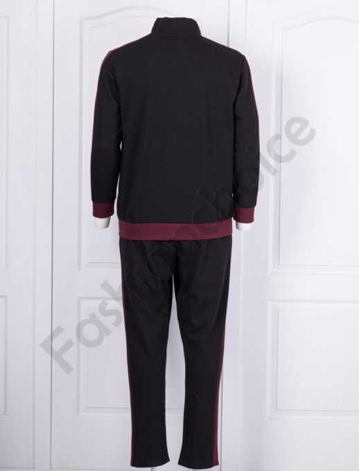 Compleu maxi sport cu inscris brodat New York-negru cod 24524