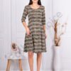 Rochie cu imprimeu multicolor-valuri cod 2043-1