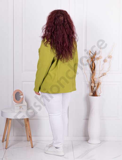 Set maxi din doua piese bluza si sacou sport-verde deschis cod 2523013-1