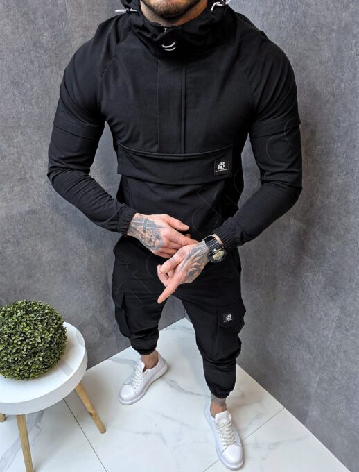 Compleu barbati din fas cu hanorac hoodie si pantalon cargo cod 7113