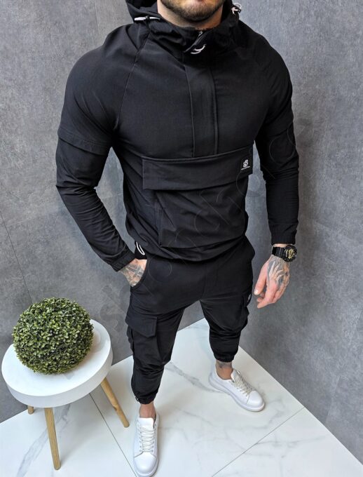 Compleu barbati din fas cu hanorac hoodie si pantalon cargo cod 7113