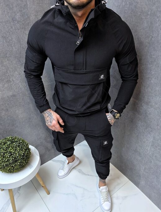 Compleu barbati din fas cu hanorac hoodie si pantalon cargo cod 7113
