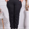 Pantalon sport pentru maxi dame cu elastic in talie cod 1438