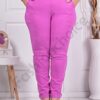 Pantalon elegant maxi cu efect Push Up-roz bomboana cod 24348-15