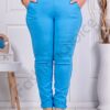 Pantalon elegant maxi cu efect Push Up-albastru deschis cod 24348-16