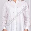 Camasa alba de dama cu inimioare brodate albastri cod 62387-3