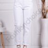 Blugi de dama Mom Fit cu curea-alb cod 11431