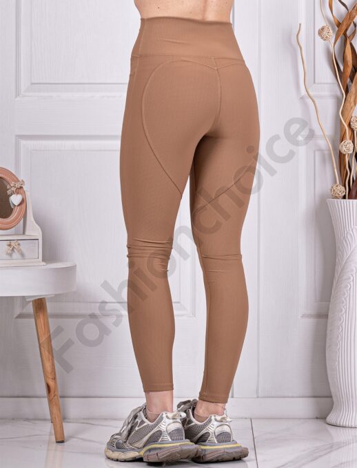 Colanti de dama cu croi modern si efect Push-up-camel cod 61616-3