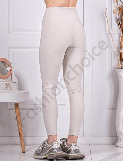 Colanti de dama cu croi modern si efect Push-up-capucino cod 61616-2