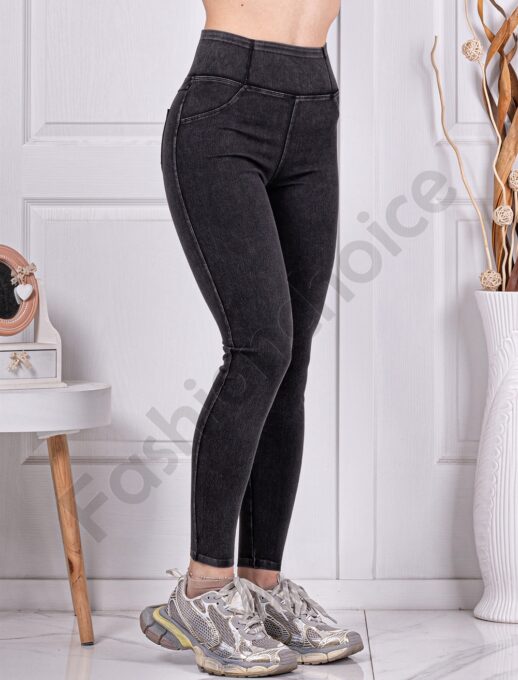 Colanti de dama cu efect Push-up-negru cod 1524