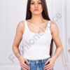 Body de dama fara maneci-alb cod 6301-1