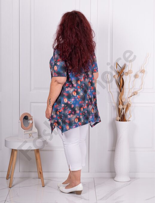 Tunica maxi in clos cu imprimeu flori mici cod 25248-3
