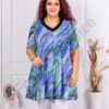 Tunica maxi cu decolteu in forma V si imprimeu in degrade cod 251440-1