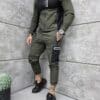 Compleu gros pentru barbati din fas cu accente reflectorizante-kaki cod 5558-1