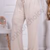 Pantalon maxi cu croi lejer si elastic in talie-capucino cod 5422-3