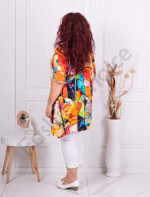 Tunica maxi in clos cu imprimeu in degrade cod 25104-1
