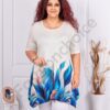 Tunica maxi in clos cu bordur multicolor cod 25104-3