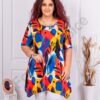 Tunica maxi in clos cu imprimeu frunze cod 25104-5