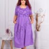 Rochie maxi in clos cu motive din ajur-mov cod 11082-2
