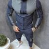 Compleu pentru barbati din fas in doua culori cu pantalon cargo-gri cod 1033-2