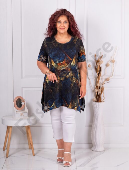 Tunica maxi in clos cu motive oriental cod 25104-10