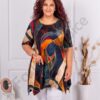 Tunica maxi in clos cu imprimeu multicolor cod 25104-11