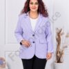Sacou maxi elegant cu rever si doi nasturi-liliac cod 2609-8