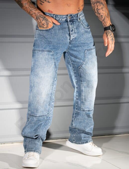 Blugi Baggy style pentru barbati cu croi modern cod 7219
