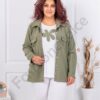 Set maxi din doua piese bluza si sacou sport-kaki cod 2523013-7