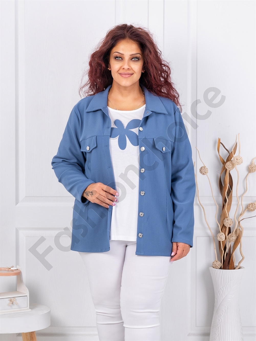 Set maxi din doua piese bluza si sacou sport-parlament cod 2523013-10