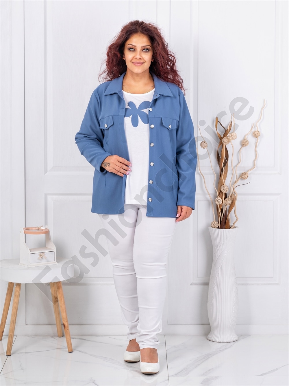 Set maxi din doua piese bluza si sacou sport-parlament cod 2523013-10
