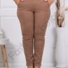 Pantalon elegant maxi cu efect Push Up-camel cod 24348-22