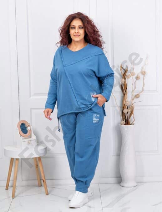 Compleu maxi sport-elegant cu aplicatie-parlament cod 11406-4