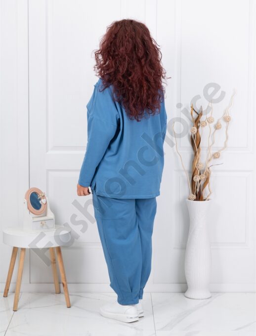 Compleu maxi sport-elegant cu aplicatie-parlament cod 11406-4