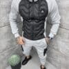 Compleu sport in combinatie cu fas in fata si spate-gri cod 1146-1