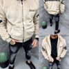 Geaca pentru barbati cu doua fete si aplicatie Back Division Team-moca cod 250018-1