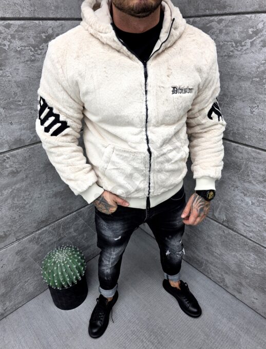 Geaca pentru barbati cu doua fete si aplicatie Back Division Team-capucino cod 250018-2