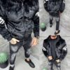 Geaca pentru barbati cu doua fete si aplicatie Back Division Team-negru cod 250018