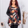 Tunica maxi in clos cu angora si elastan in culori pastelate cod 25126