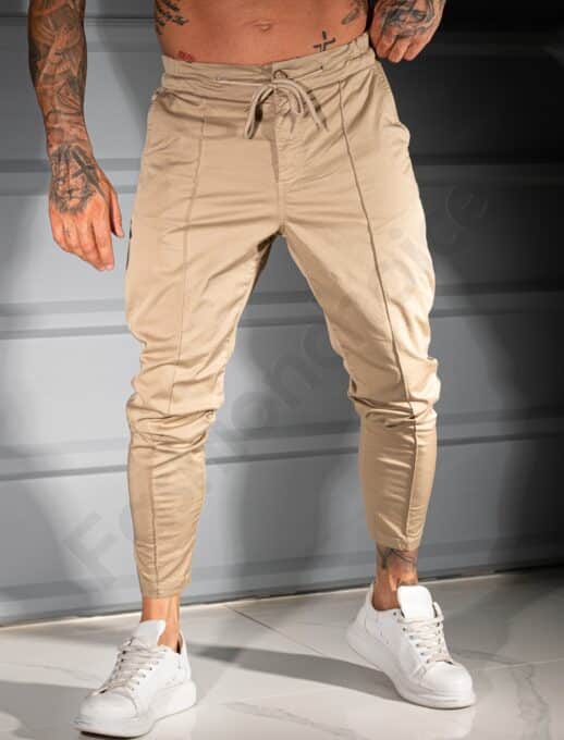 Pantalon sport/elegant cu buzunare-capucino cod 221331-1