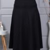 Fusta din material gros in cloș-negru cod 25365
