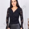 Bluza eleganta de dama din dantela-negru cod 64427