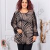 Tunica maxi oficiala cu tull si imprimeu abstract cod 25030-2