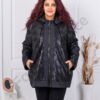 Geaca maxi pentru iarna cu design floral cod 63164