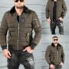 Geaca bomber pentru iarna din material rezistend la apa-kaki cod 17301-2